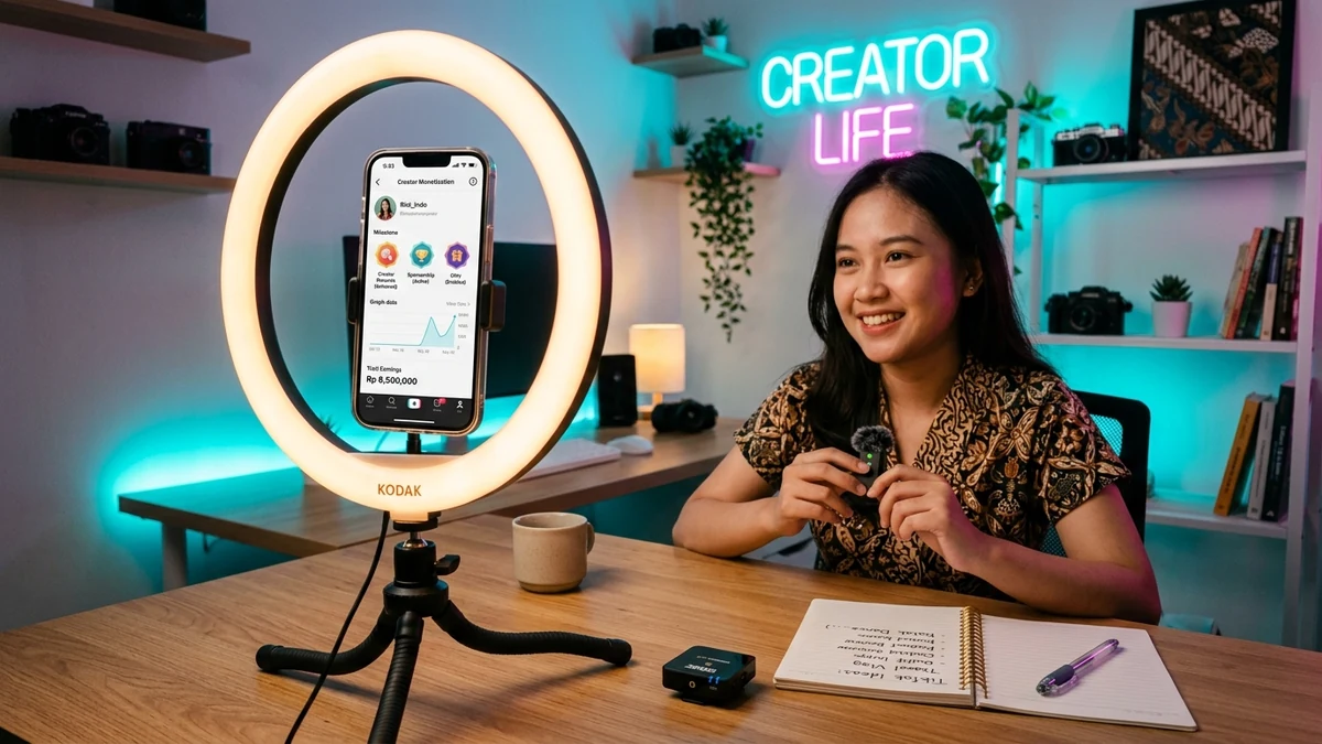 Panduan Strategi Monetisasi Akun TikTok Pemula dan Penghasilan Kreator Indonesia